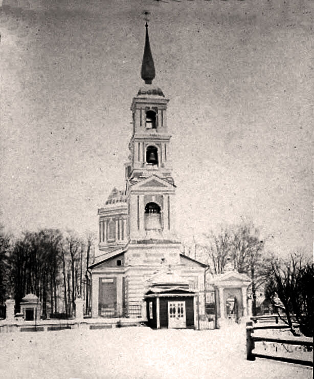 Церковь Казанской иконы Божией Матери, Борисоглебское (акватория Рыбинского водохранилища) (Брейтовский район, Ярославская область). архивная фотография, Фото 1910-х годов из приходского архива