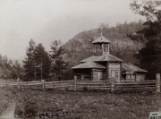 Церковь иконы Божией Матери "Всех скорбящих Радость" (старейшая), Старинное фото из фондов Алтайского государственного краеведческого музея. Автор Н.Я. Овчинников<br>, Чемал, Чемальский район, Республика Алтай