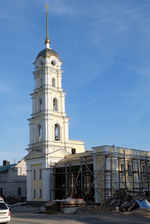 Богатое. Никольский мужской монастырь. Церковь Явления Пресвятой Богородицы Сергию Радонежскому и Собора Радонежских Святых в колокольне. фасады