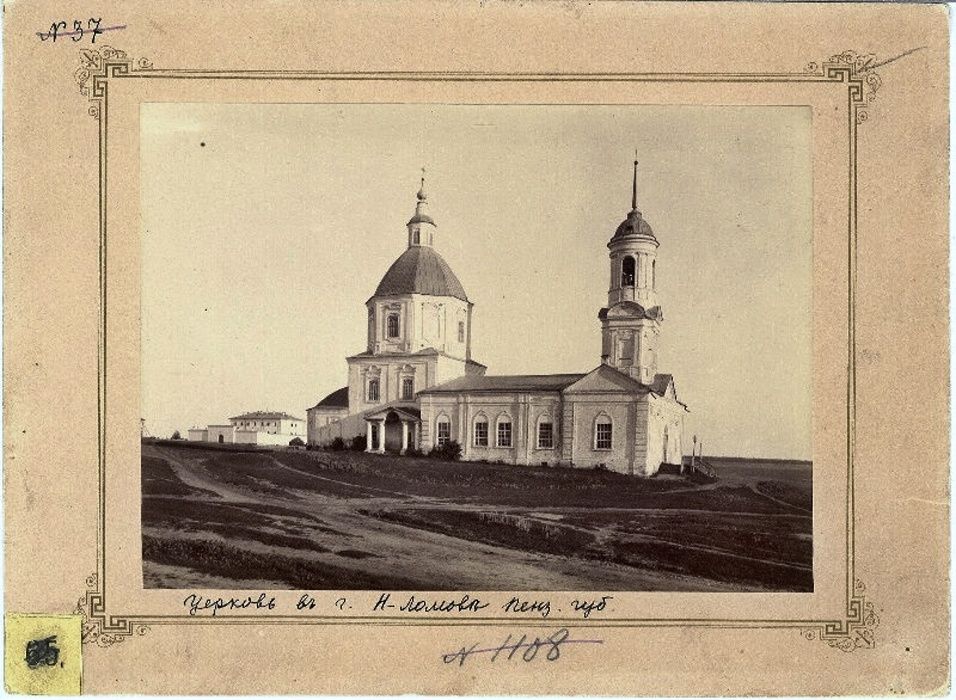 Церковь Воскресения Словущего, Нижний Ломов (Нижнеломовский район, Пензенская область). архивная фотография, Фото начала ХХ в. Госкаталог № 43275221. Пензенский государственный краеведческий музей