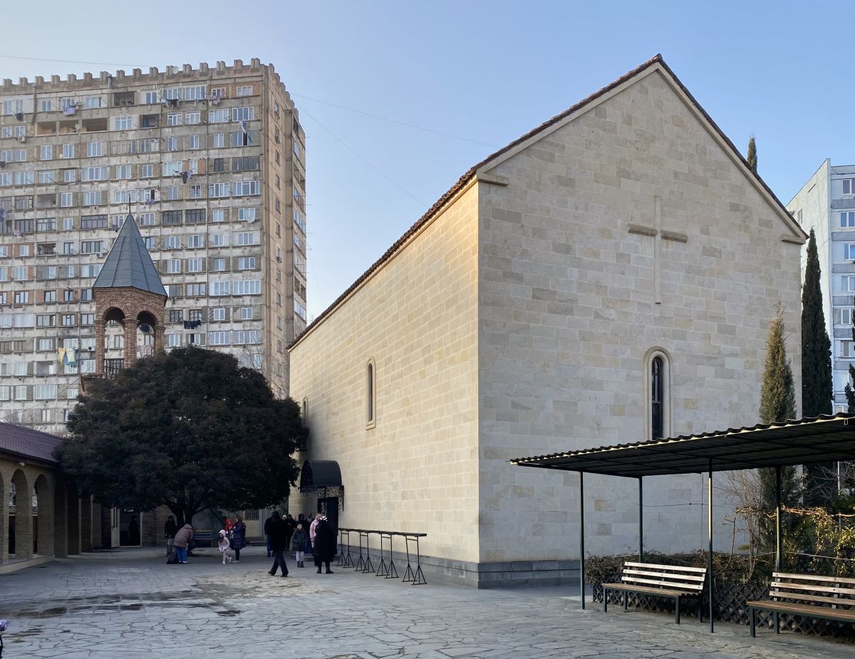 Тбилиси. Церковь Георгия Победоносца в Глдани. фасады, Вид с юго-востока