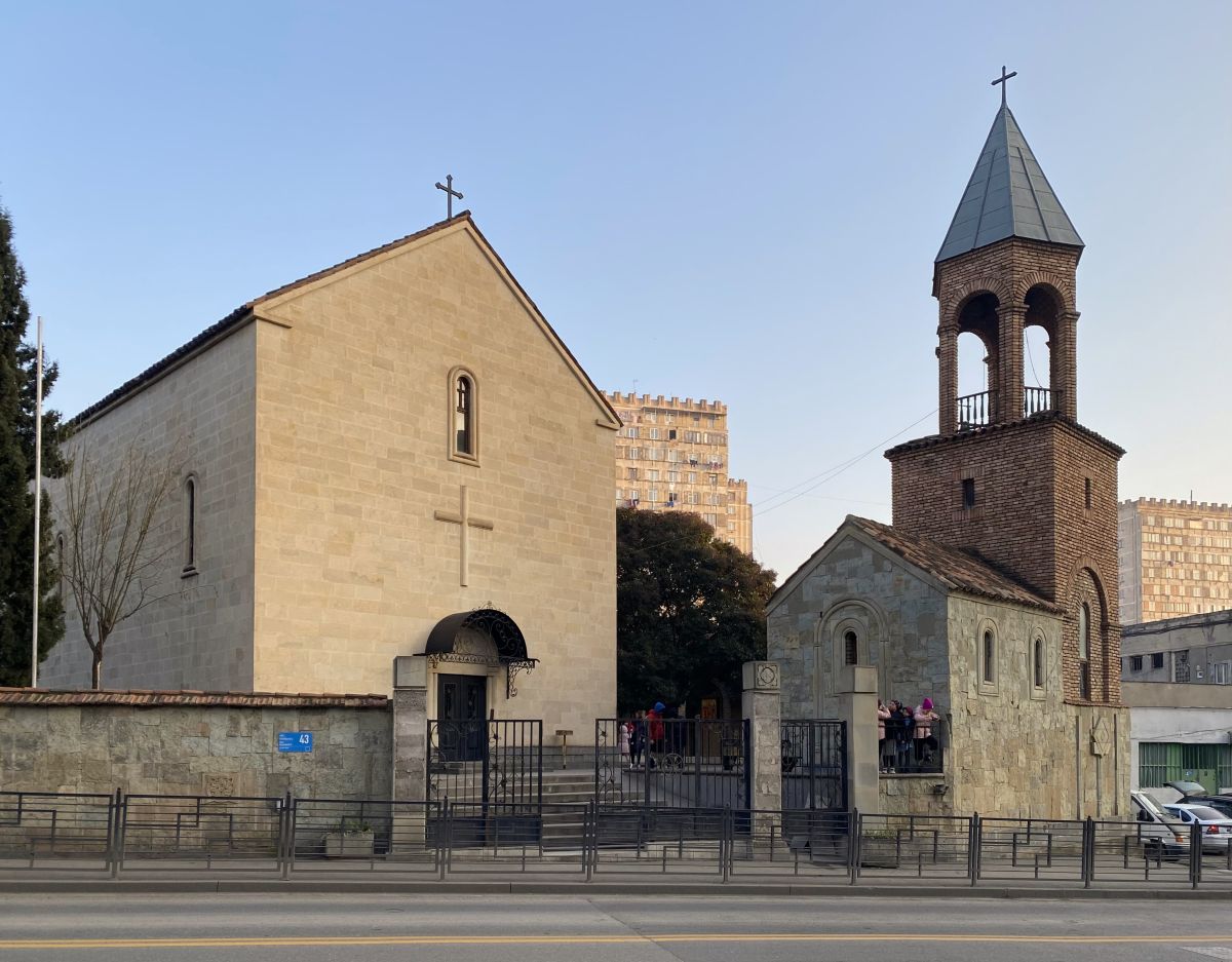 Тбилиси. Церковь Георгия Победоносца в Глдани. фасады, Вид с северо-запада