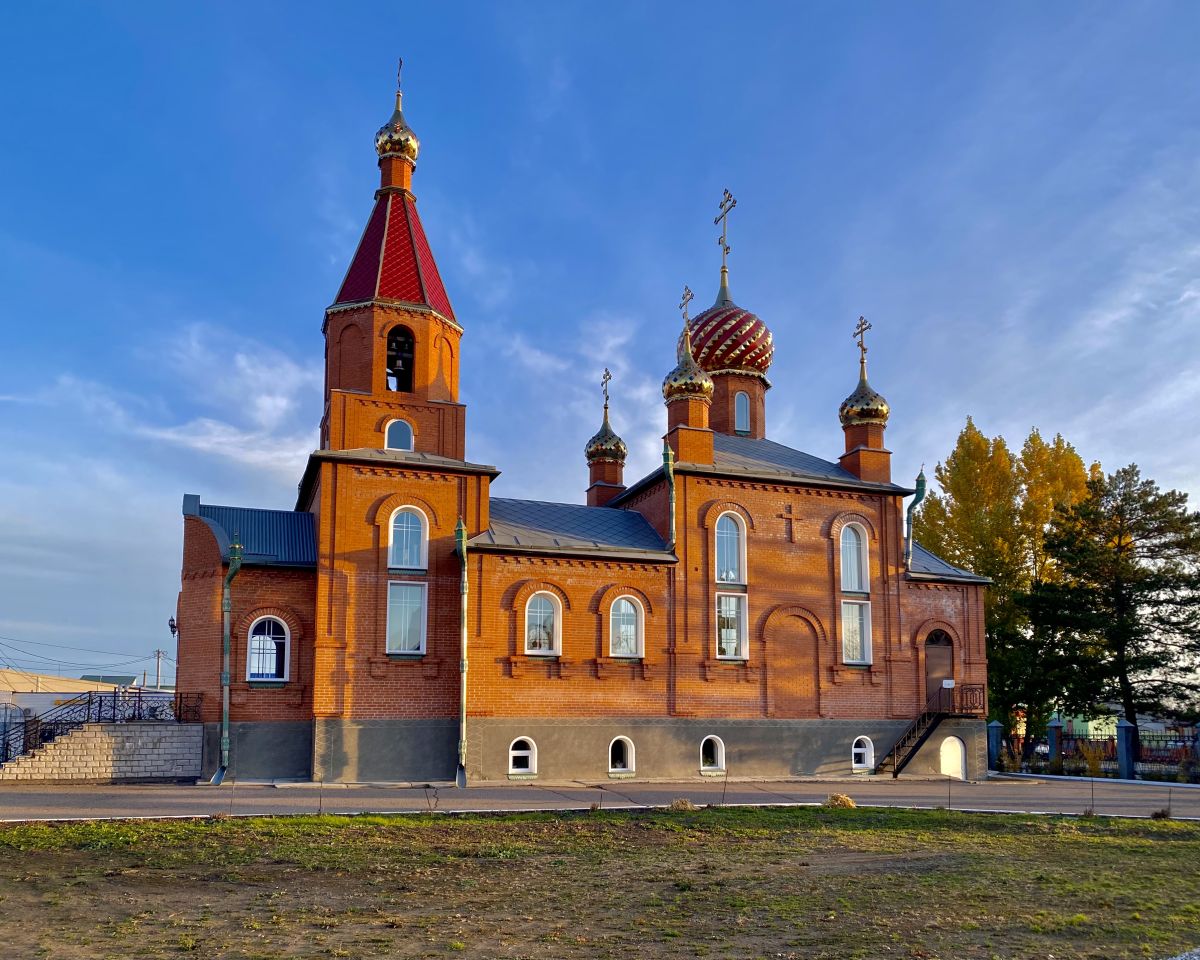 Церковь Преображения Господня, Тяжинский (Тяжин) (Тяжинский район, Кемеровская область). фасады, Вид с ЮЗ