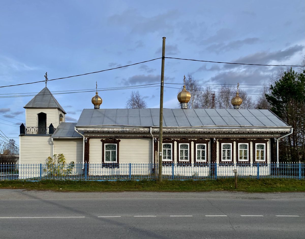 Большой Улуй. Церковь Николая Чудотворца. фасады, Вид с запада