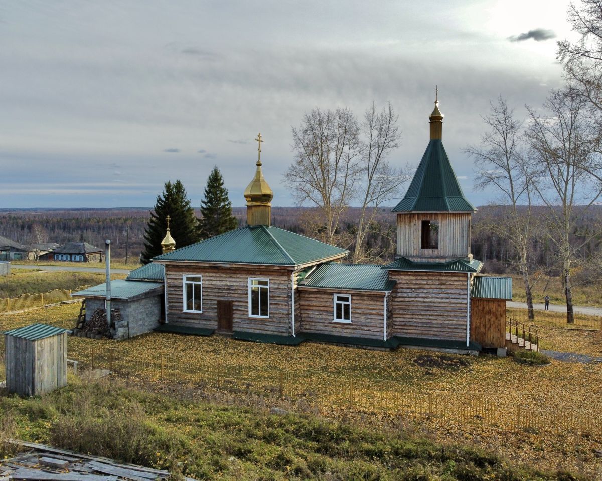 Церковь Николая Чудотворца, Новоникольск (Большеулуйский район, Красноярский край). фасады, Вид с севера