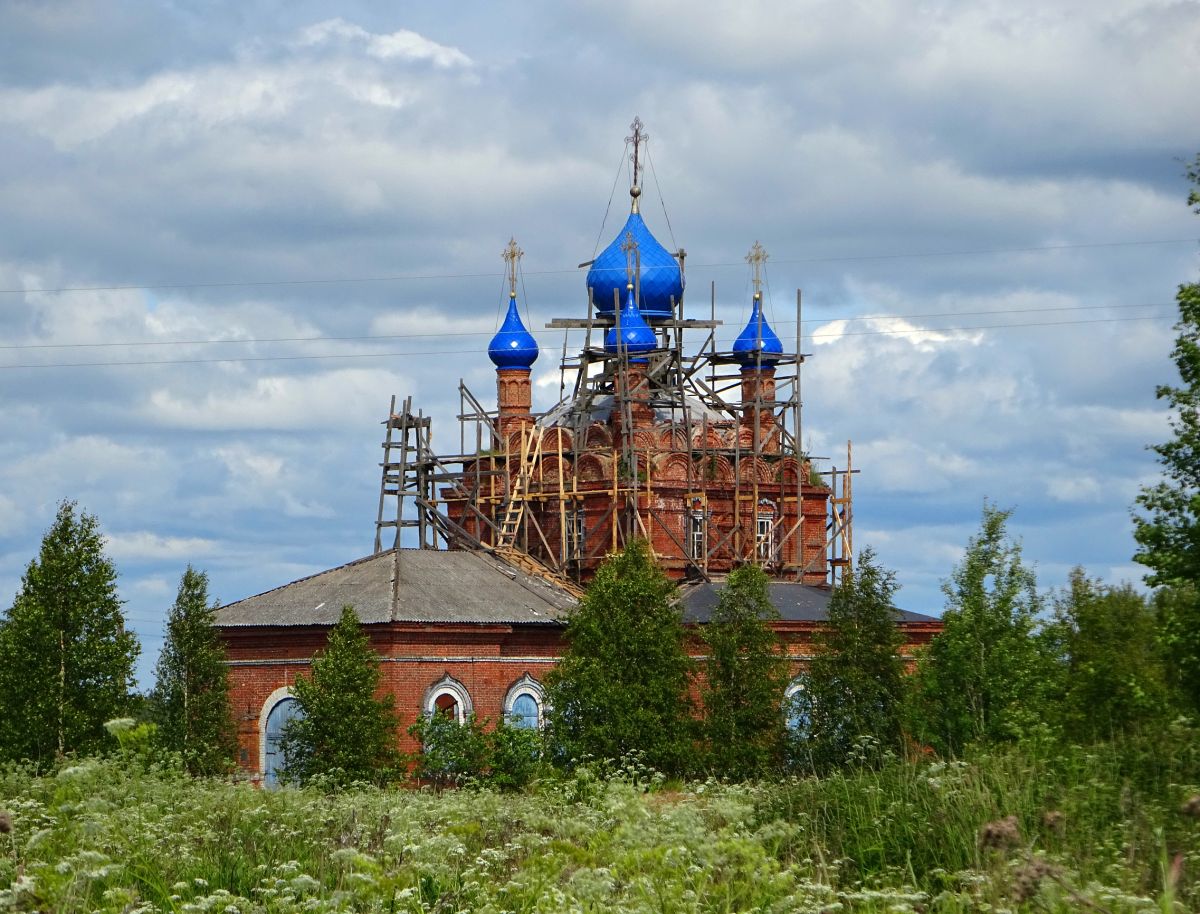 Церковь Казанской иконы Божией Матери, Вохтога (Грязовецкий район, Вологодская область). документальные фотографии