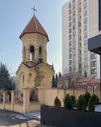 Церковь Варвары великомученицы, Колокольня на просп. Важи Пшавелы, церковь видна правее в глубине участка<br>, Сабурталинский район, Тбилиси, город, Грузия