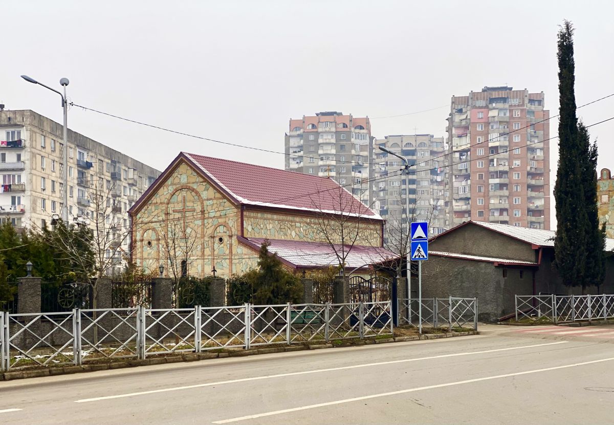 Тбилиси. Церковь Иверской иконы Божией Матери в Варкетили. фасады, Вид участка с северо-востока