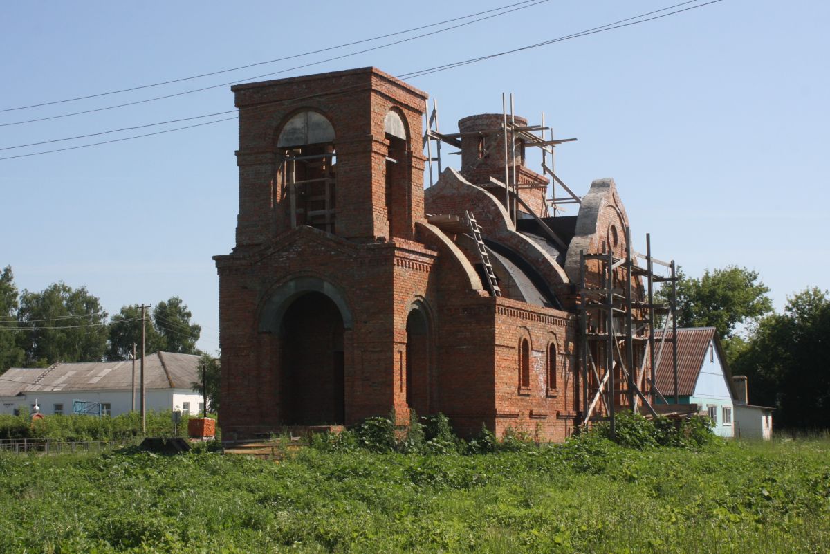 Церковь Казанской иконы Божией Матери (строящаяся), Терское (Мичуринский район и г. Мичуринск, Тамбовская область). документальные фотографии