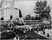 Церковь Рождества Пресвятой Богородицы, Фото из журнала «Огонёк», № 32, 1911 г.<br>, Ленино, Горецкий район, Беларусь, Могилёвская область