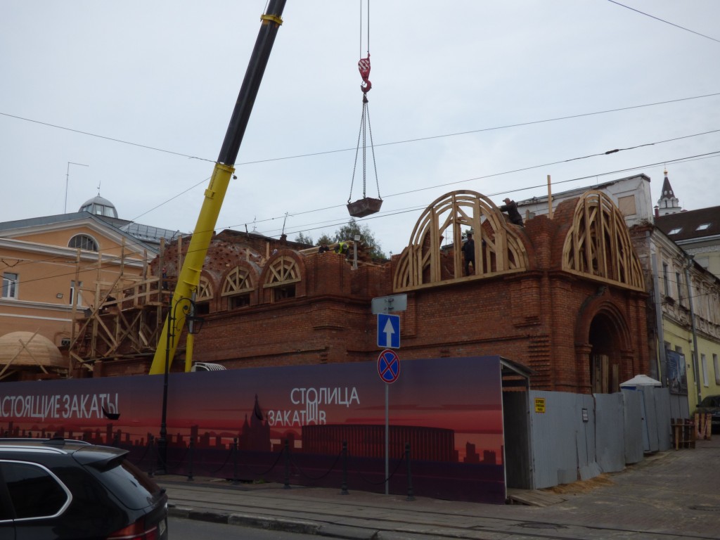 Нижегородский район. Церковь Троицы Живоначальной на Нижнем Посаде (новая). документальные фотографии