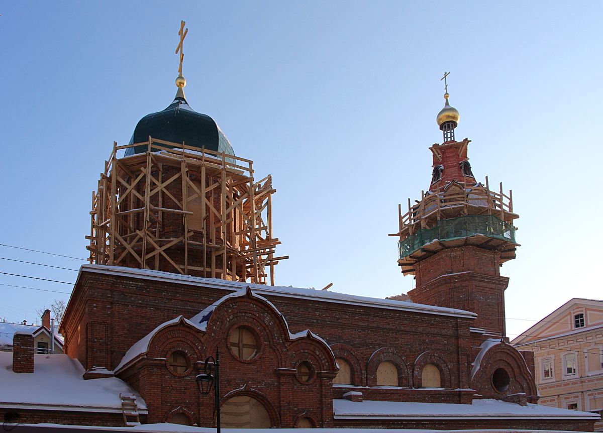 Нижегородский район. Церковь Троицы Живоначальной на Нижнем Посаде (новая). документальные фотографии