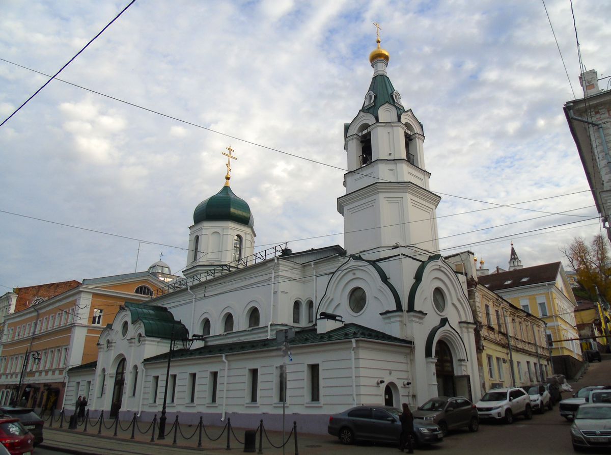 фасады. Церковь Троицы Живоначальной на Нижнем Посаде (новая), Нижегородский район (Нижний Новгород, город, Нижегородская область)