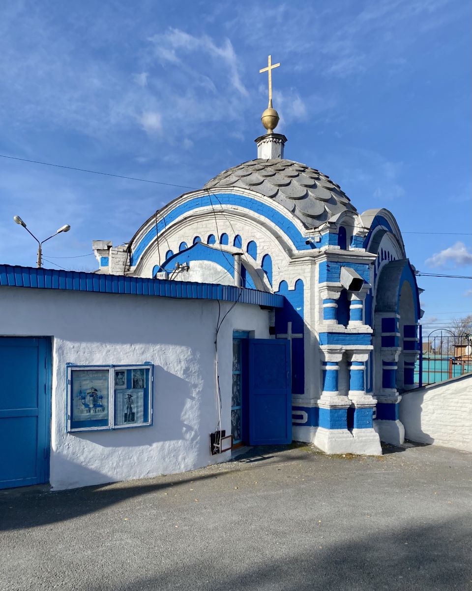 Часовня Пантелеимона Целителя при Казанском соборе, Ачинск (Ачинский район и г. Ачинск, Красноярский край). фасады, Вид от собора