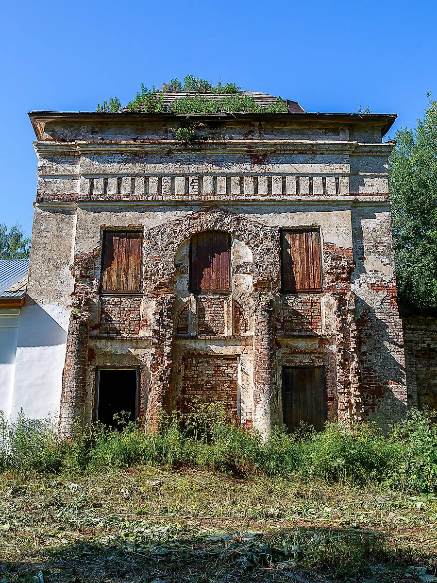 Южный фасад четверика, фасады. Церковь Усекновения главы Иоанна Предтечи, Косково (Брейтовский район, Ярославская область)