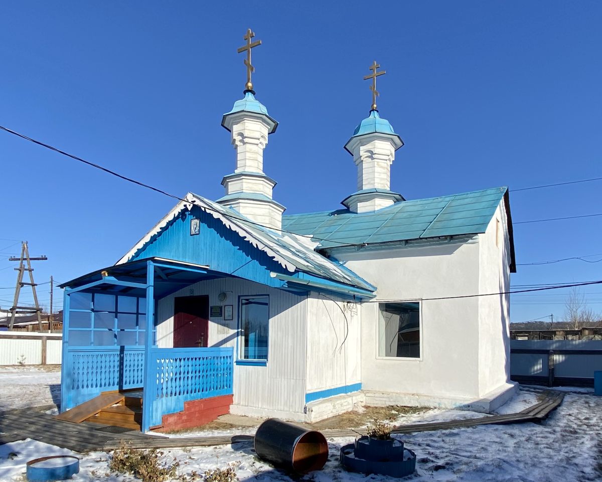 Церковь Благовещения Пресвятой Богородицы, Олонки (Боханский район, Иркутская область). фасады, Вид с ЮЗ