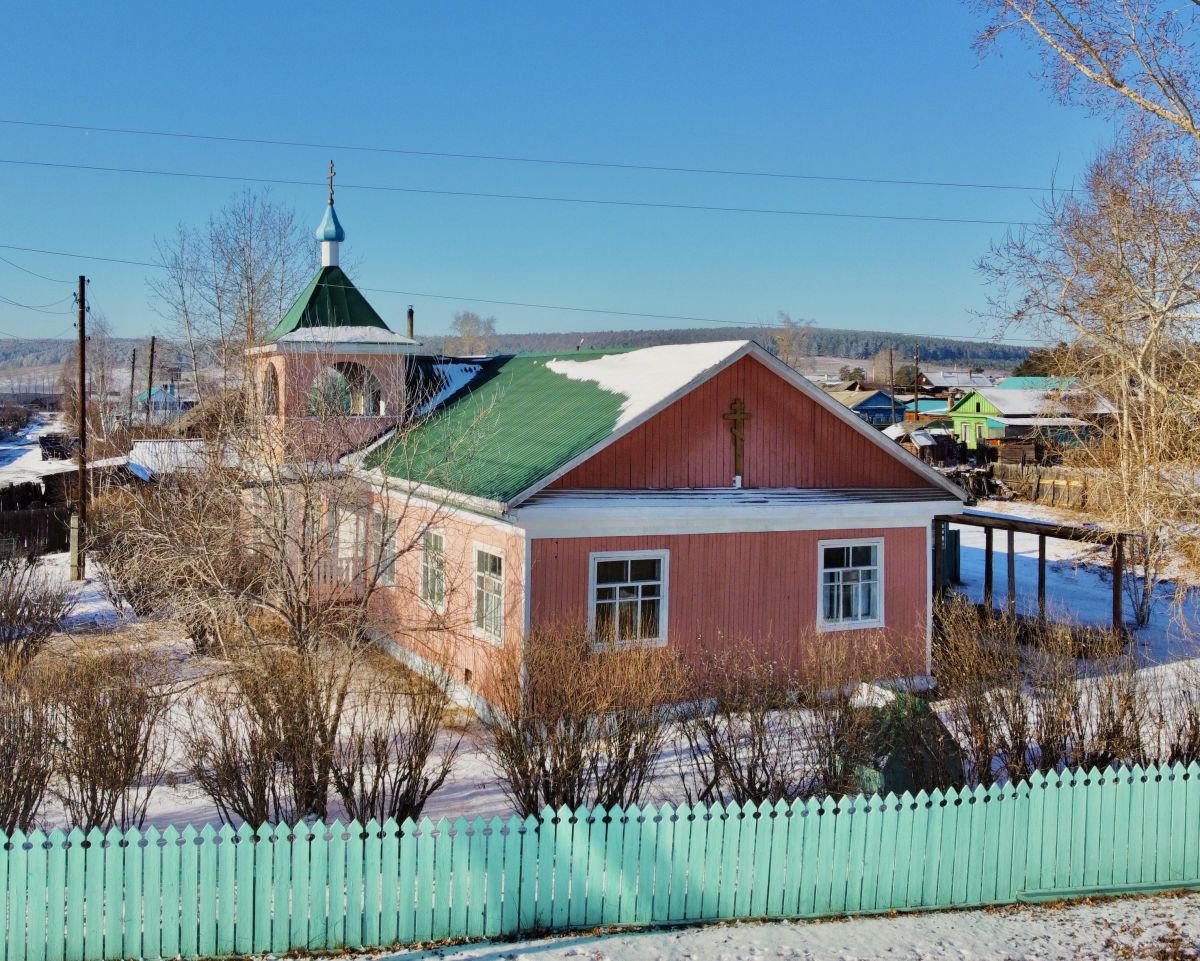 Церковь Иоанна Предтечи (временная), Буреть (Боханский район, Иркутская область). фасады, Вид с ул Космонавтов