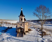 Церковь Илии Пророка (строящаяся), Вид с запада<br>, Бохан, Боханский район, Иркутская область