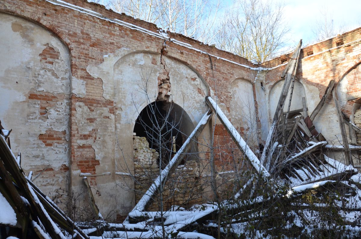 Церковь Рождества Христова, Корытенка (Верховский район, Орловская область). интерьер и убранство, Западная стена основного объема