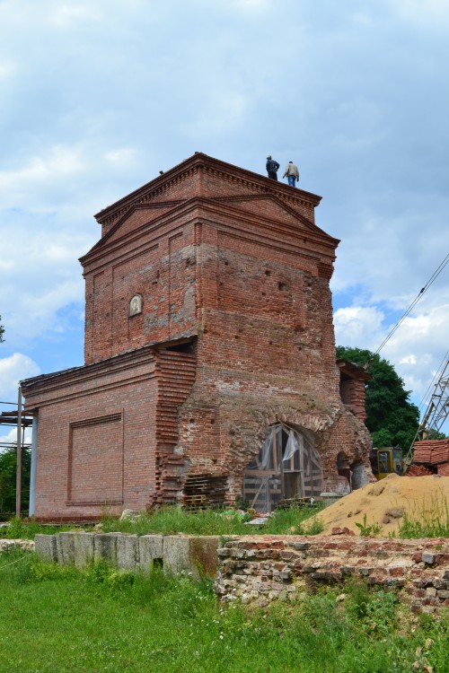 Казанская Богородицкая Площанская мужская пустынь. Колокольня, Пчела (Брасовский район, Брянская область). документальные фотографии, Воссоздание колокольни Казанского собора
