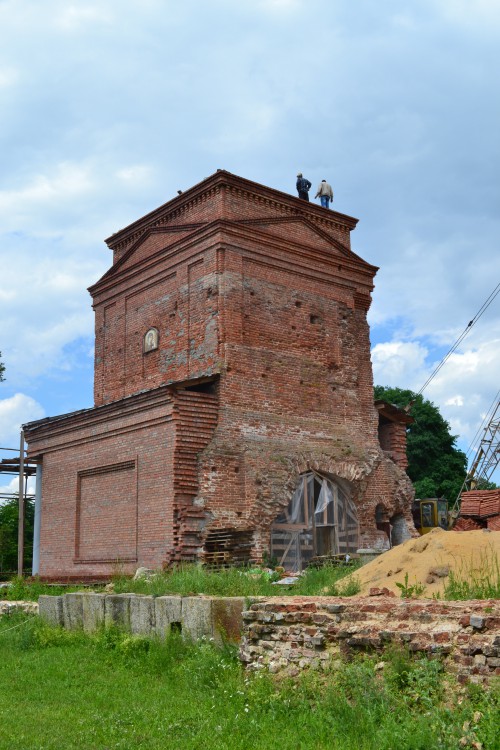 Пчела. Казанская Богородицкая Площанская мужская пустынь. Колокольня. документальные фотографии, Воссоздание колокольни Казанского собора