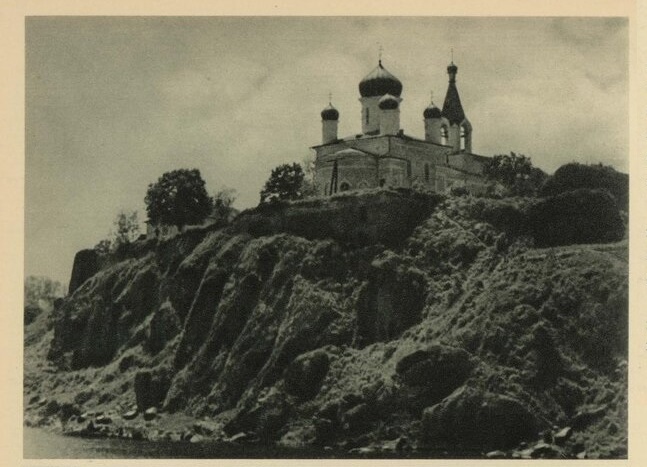 Новоград-Волынский. Собор Спаса Преображения (утраченный). архивная фотография, Вид на собор с северо-востока. Тиражная почтовая открытка 1900-х годов