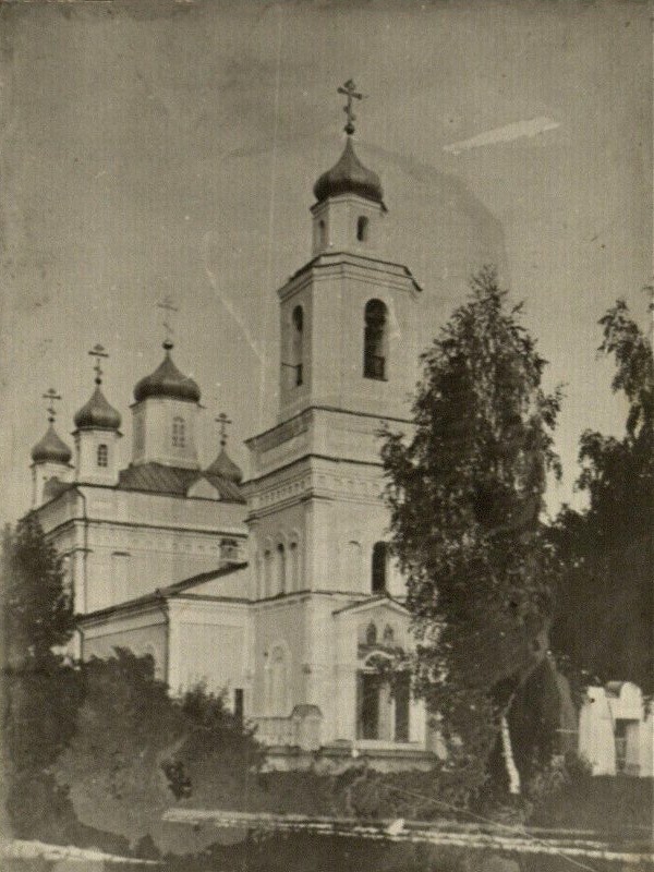Церковь Троицы Живоначальной, Троицкое (Торжокский район и г. Торжок, Тверская область). архивная фотография, Старинное фото из фондов Тверского краеведческого музея