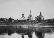 Храмовый комплекс Вазенского погоста, Ильинская церковь слева, Воскресенская справа. Июль 1931, фото П.Д. Барановского. Из фондов ГНИМА им. Щусева. <br>, Вазенцы, Онежский район, Архангельская область