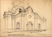 Церковь Вознесения Господня, Художник А.Н. Тихомиров. <br>, Семилужки, Томский район, Томская область