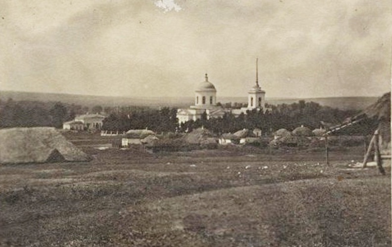 Церковь Троицы Живоначальной, Марьевка (Ольховатский район, Воронежская область). архивная фотография, Фото 1870 г. Сайт russiainphoto.ru. Московский Дом фотографии