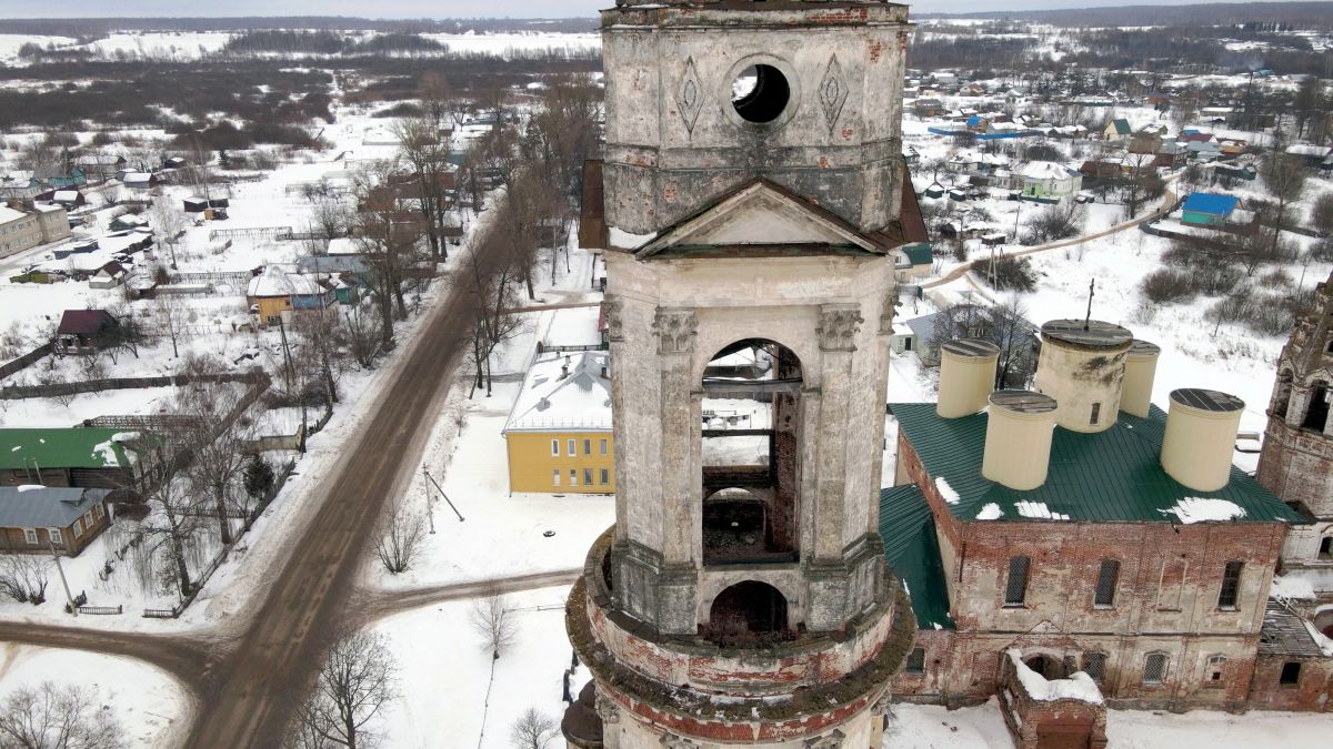 Поречье-Рыбное. Колокольня церкви Никиты Мученика. архитектурные детали