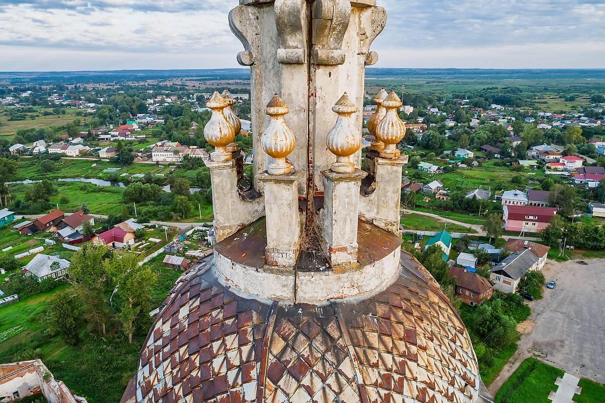 архитектурные детали. Колокольня церкви Никиты Мученика, Поречье-Рыбное (Ростовский район, Ярославская область)