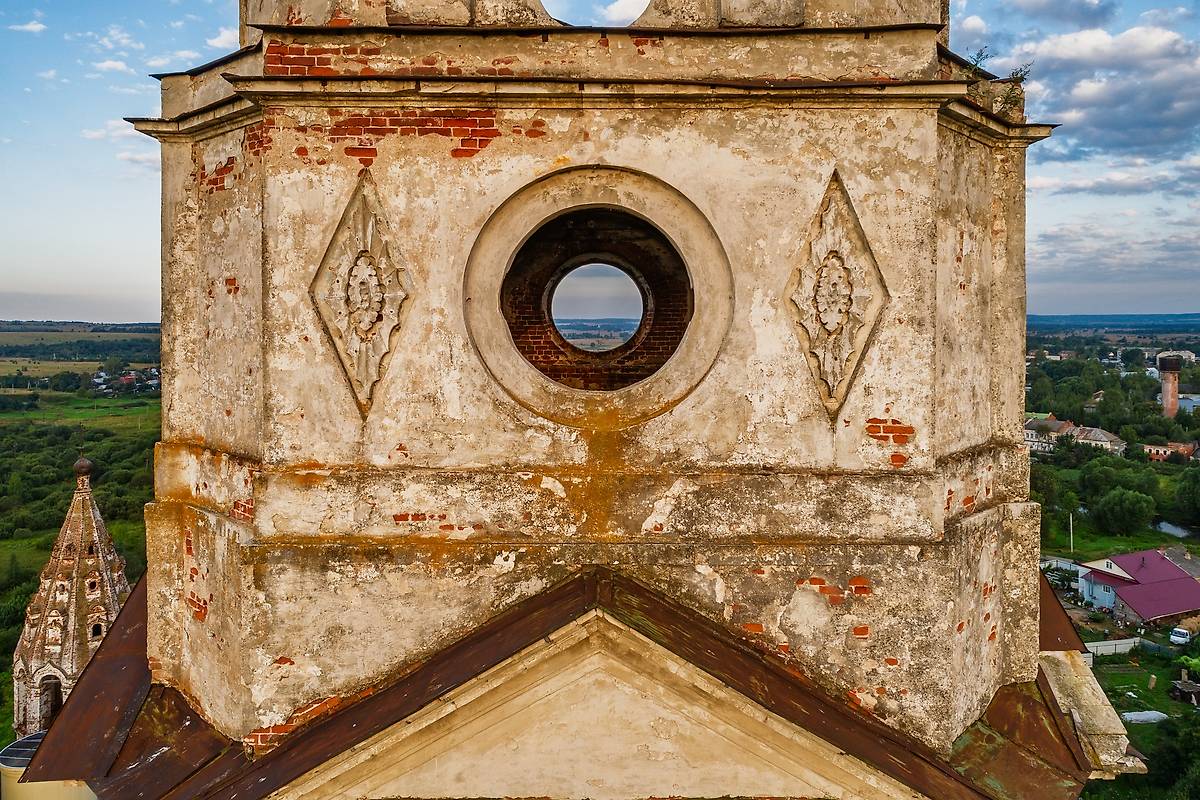 архитектурные детали. Колокольня церкви Никиты Мученика, Поречье-Рыбное (Ростовский район, Ярославская область)