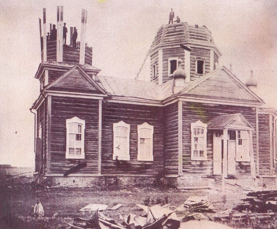 Церковь Вознесения Господня, Ермоловка, урочище (Калачинский район, Омская область). архивная фотография, Фото приблизительно 1914 года из фондов Калачинского историко-краеведческого музея