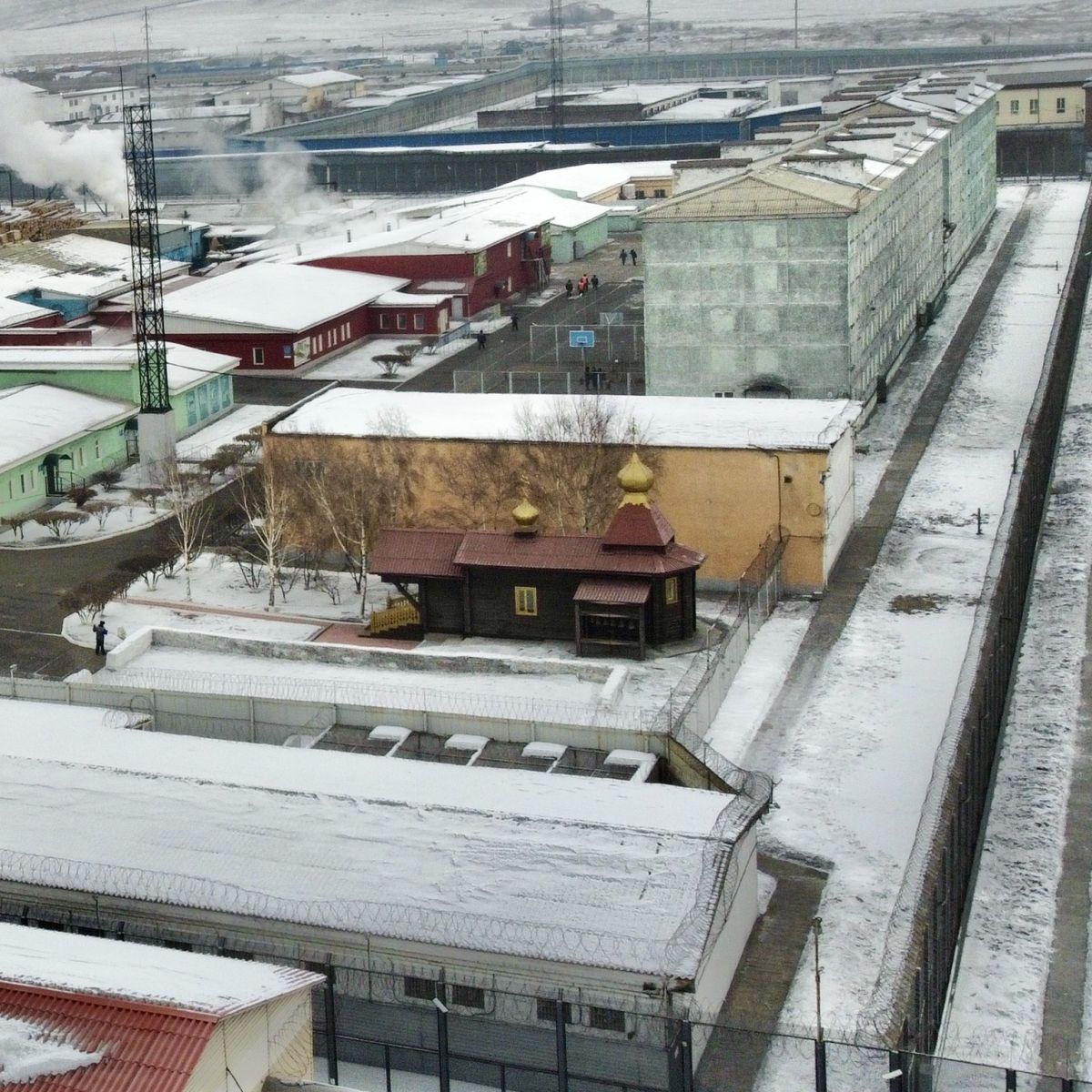 Церковь Иннокентия Московского при УП 288/31, Красноярск (Красноярск, город, Красноярский край). общий вид в ландшафте, Вид с юга