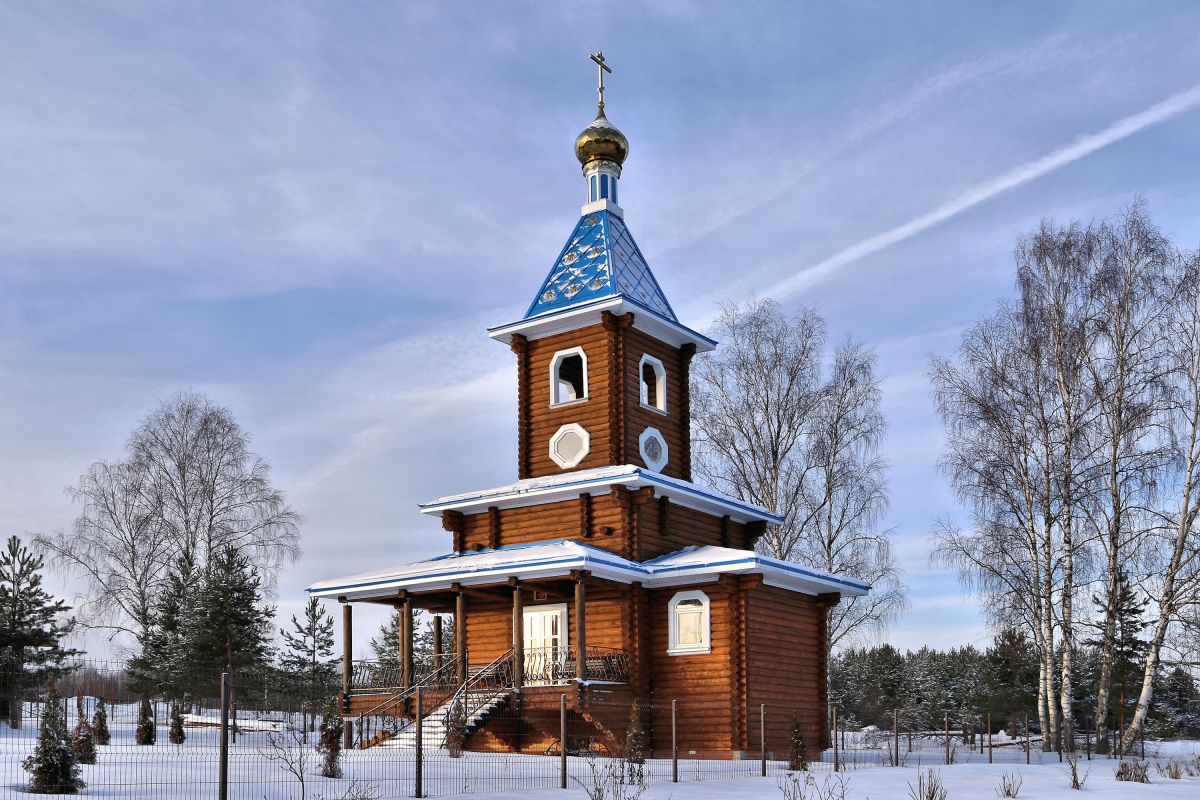 Часовня Иверской иконы Божией Матери, Лухтоново (Судогодский район, Владимирская область). фасады, Вид с юго-востока