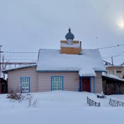 Церковь Веры, Надежды, Любови и матери их Софии (временная), Вид с улицы<br>, Пикетное, Марьяновский район, Омская область