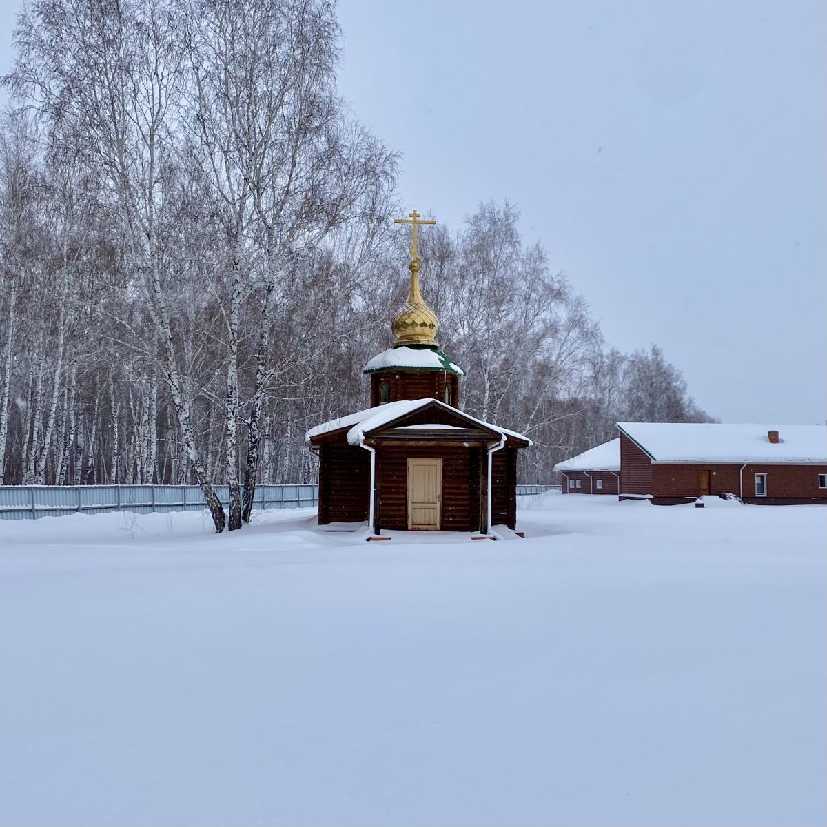 Серафимовский монастырь. Часовня Николая Чудотворца, Татьяновский (Марьяновский район, Омская область). фасады, Вид с запада