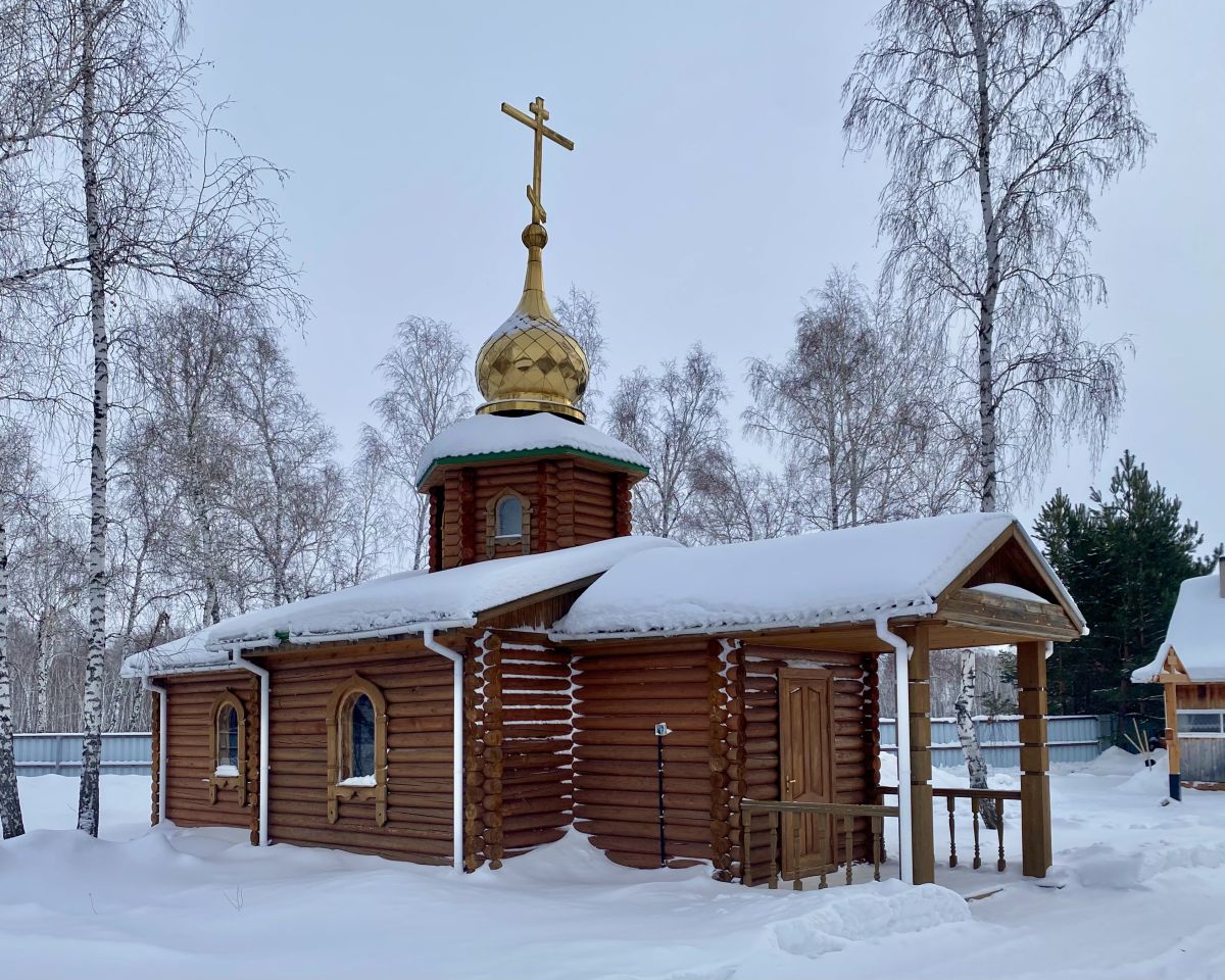 Серафимовский монастырь. Часовня Сильвестра, архиепископа Омского, Татьяновский (Марьяновский район, Омская область). фасады, Вид с СЗ