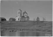 Церковь Николая Чудотворца, Фото 1942 г. Финский архив фотографий военного времени, http://sa-kuva.fi<br>, Иваньково, урочище, Подпорожский район, Ленинградская область