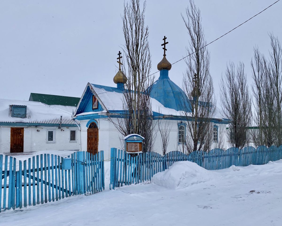 Марьяновка. Церковь Покрова Пресвятой Богородицы. фасады, Вид с ул Майская