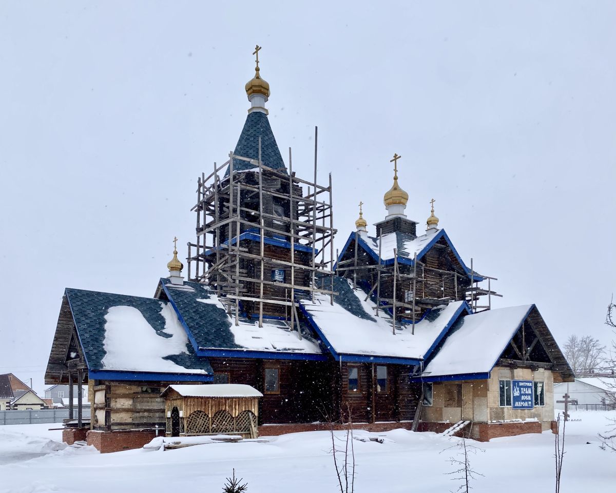 Церковь Рождества Пресвятой Богородицы, Марьяновка (Марьяновский район, Омская область). документальные фотографии, Вид с ЮЗ
