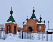 Церковь Симеона Верхотурского, Вид с запада<br>, Розовка, Омский район, Омская область