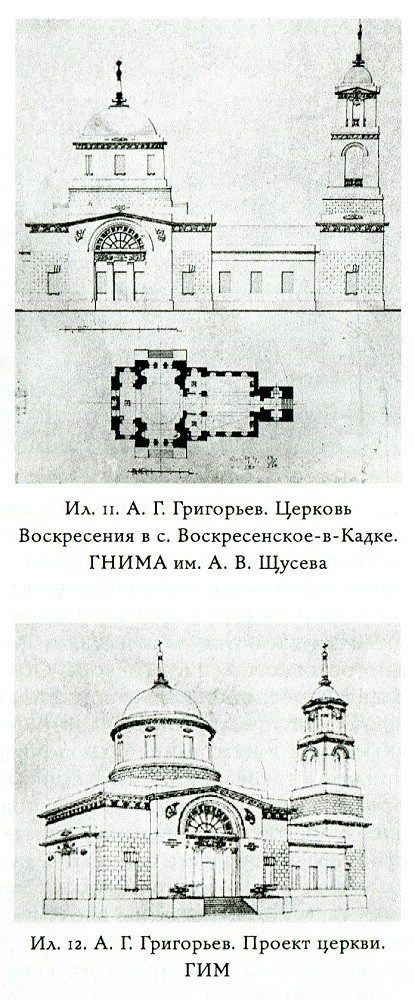 Церковь Воскресения Словущего (Обновления храма Воскресения Христова), Село Воскресенское (Мышкинский район, Ярославская область). графика