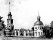 Церковь Успения Пресвятой Богородицы, Рисунок А. В. Евтеева<br>, Федотьево, Спасский район, Рязанская область