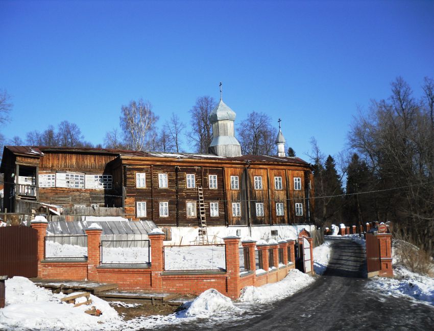 Пермь. Бахаревский Богородице-Казанский Серафимо-Алексеевский женский монастырь. Церковь Казанской иконы Божией Матери (утраченная). фасады