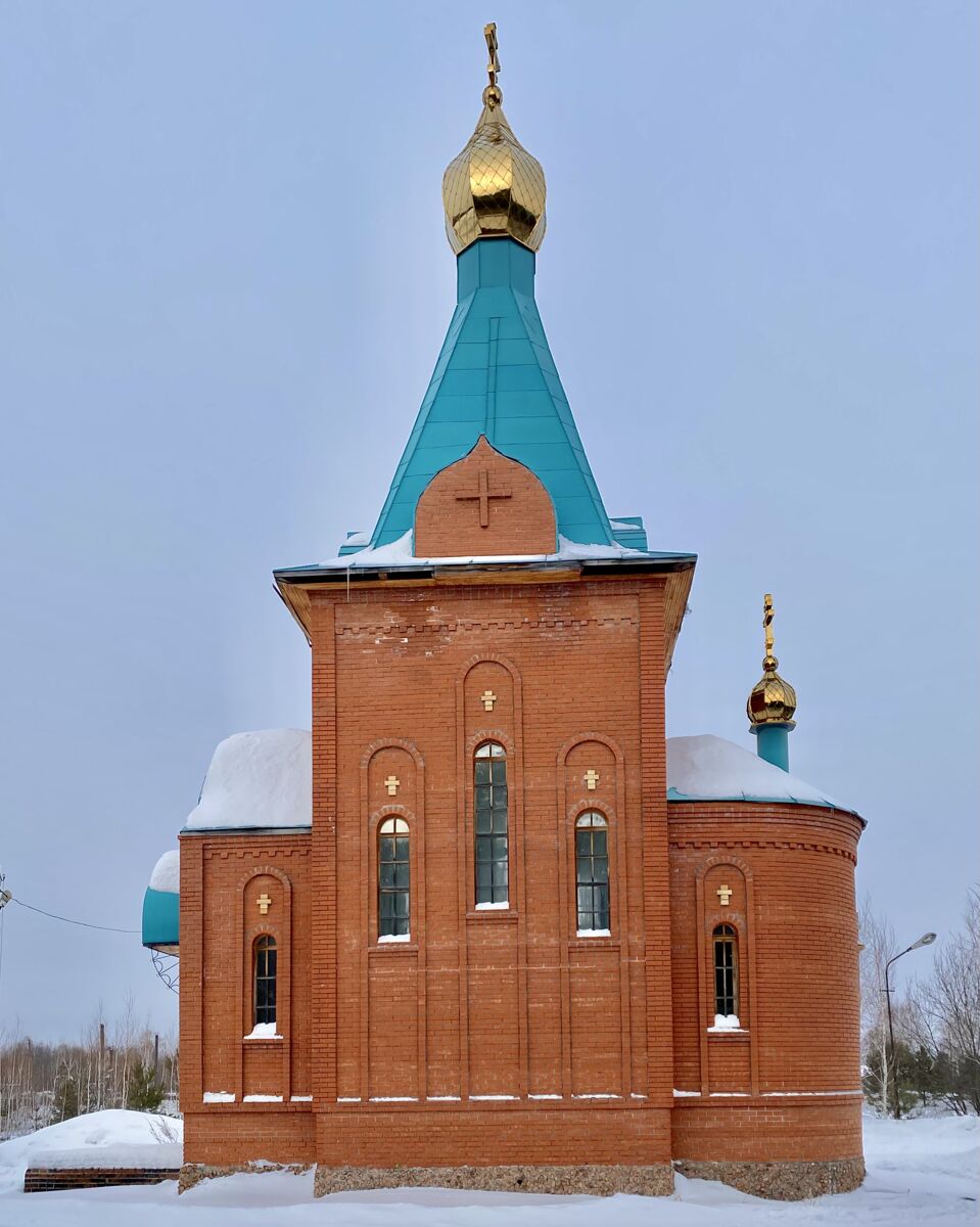 Неизвестная часовня на новом кладбище, Седельниково (Седельниковский район, Омская область). фасады, Южный васад