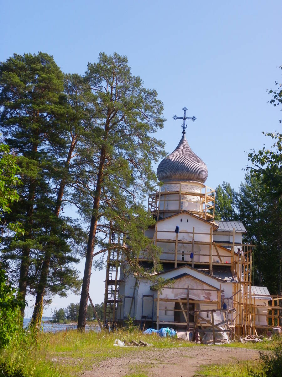 Валаамские острова. Спасо-Преображенский Валаамский монастырь. Казанский скит. Церковь Казанской иконы Божией Матери. документальные фотографии