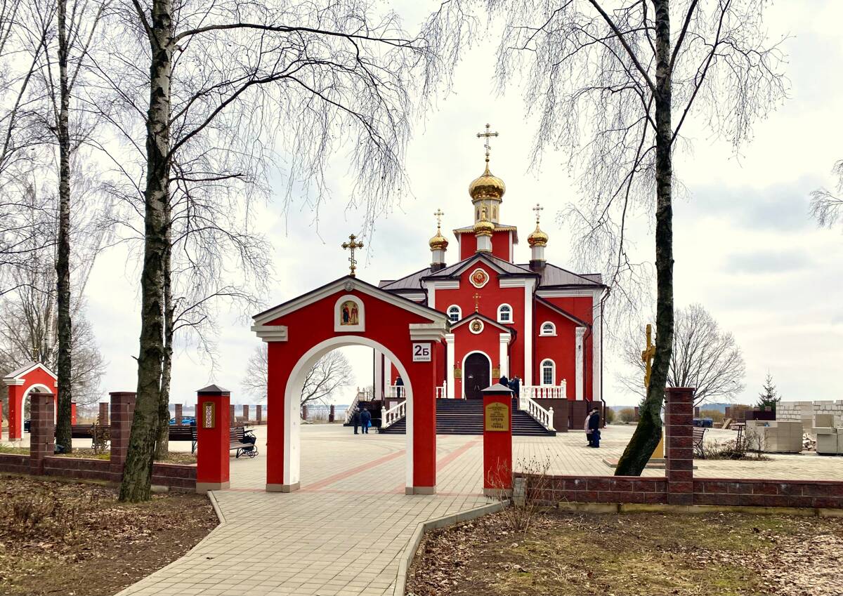 Церковь Варвары великомученицы, Солигорск (Солигорский район, Беларусь, Минская область). дополнительная информация, Общий вид с запада