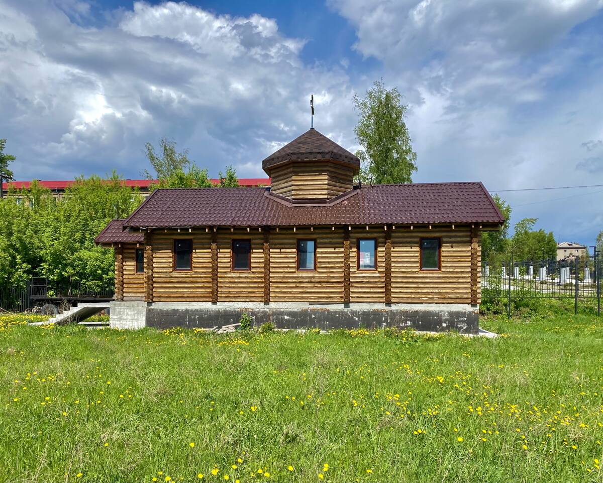 Церковь Георгия Победоносца при Сибирском кадетском корпусе (временная), Новосибирск (Новосибирск, город, Новосибирская область). фасады, Южный фасад